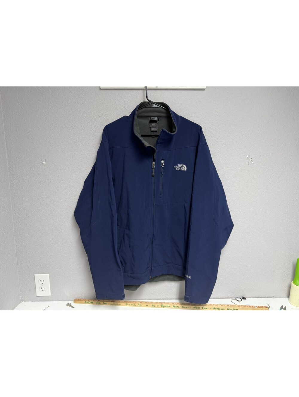 The Northface Apex Bionic Softshell Jacket Men's XL Navy Blue